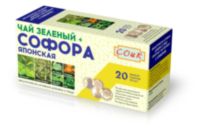 Чай зеленый с софорой, Сердечно-сосудистый, 20 фильтр-пакетов, Соик ООО